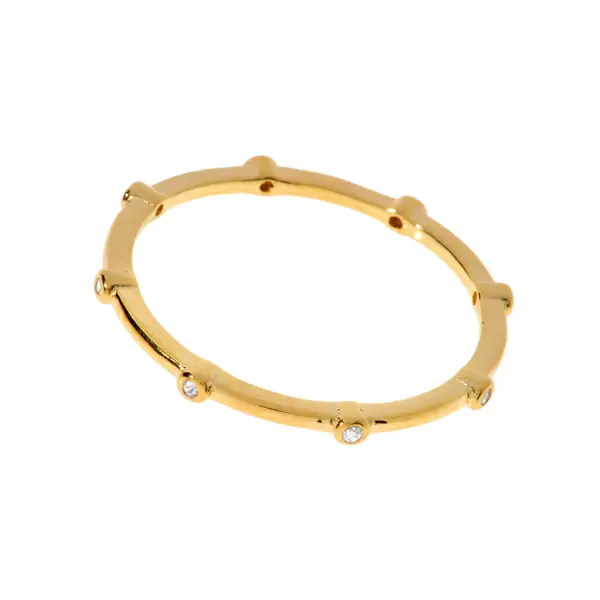Leaf Jewelry Ring DAZZLE, 18 K Gelbgold vergoldet 2025