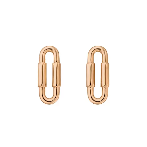 Leaf Jewelry Silber Ohrstecker, Rosegold, Karabiner Outlet