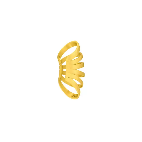 Leaf Jewelry Earcuff Rock, 18 K Gelbgold vergoldet Rabatt