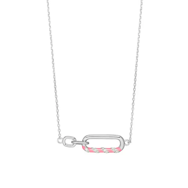 Leaf Jewelry Silber Halskette, Neon Twist Begrenztes Angebot
