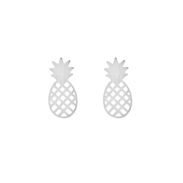 Leaf Jewelry Ohrstecker Ananas, matt, 925 Sterlingsilber Weihnachtsangebot