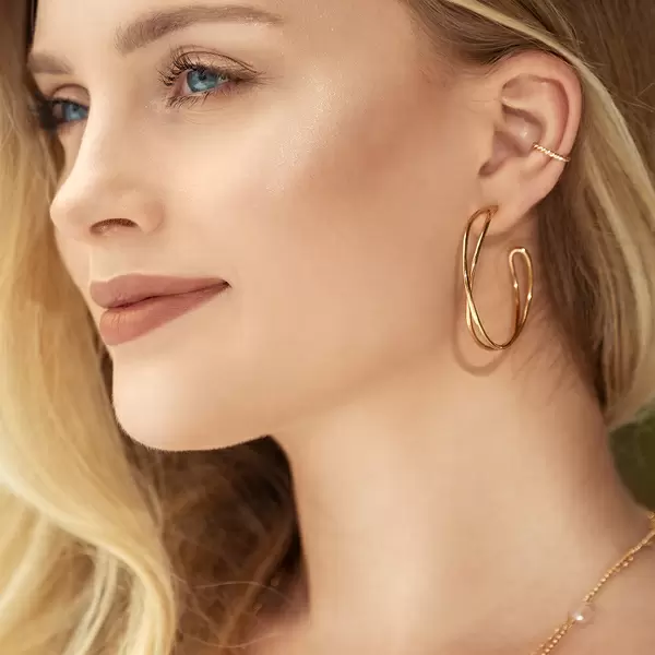 Leaf Jewelry Silber Creole, TUBE, Rosegold Kauf eins, bekomm eins gratis