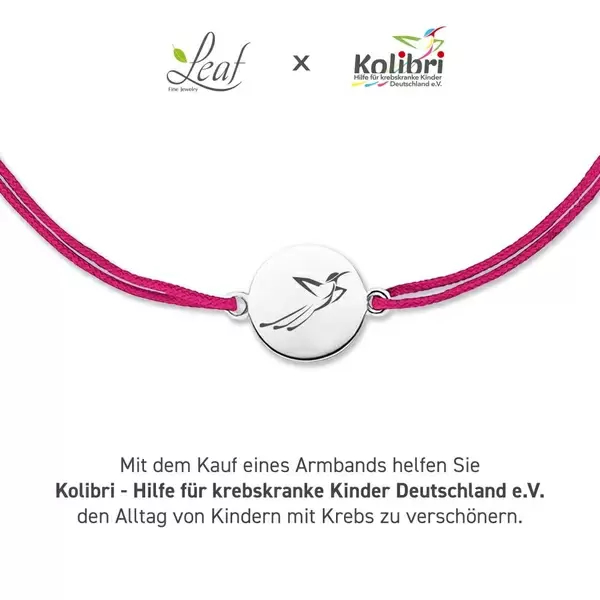 Leaf Jewelry Charity Armband KOLIBRI, Fuchsia Bis zu 60% Rabatt