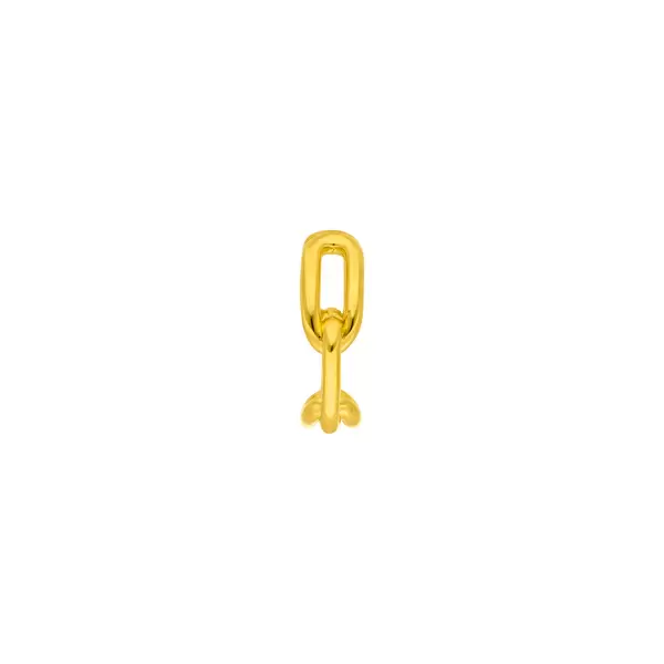 Leaf Jewelry Silber Earcuff, CHAIN, Gelbgold 50% Rabatt mit kostenlosem Versand