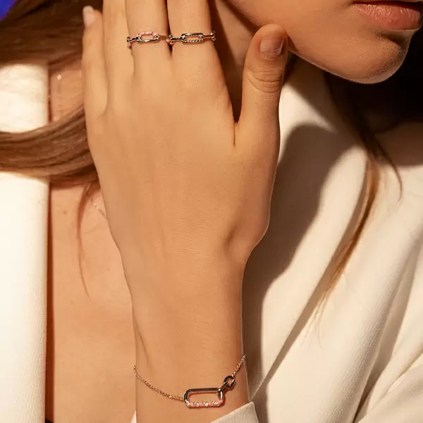 Leaf Jewelry Silber Armkette, Neon Twist Begrenzt auf 3 Tage