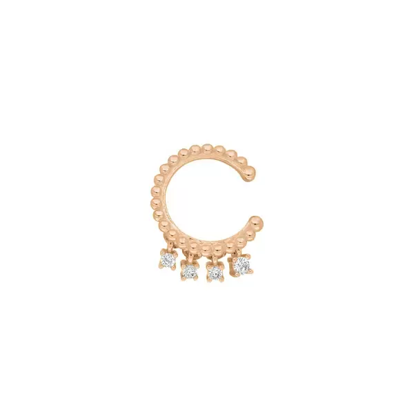 Leaf Jewelry Earcuff Fancy, 18 K Rosegold vergoldet Hotsell