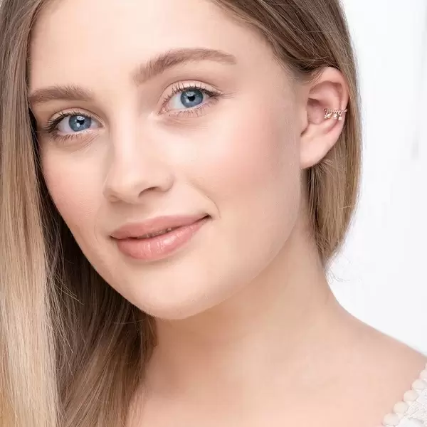 Leaf Jewelry Earcuff Fancy, 18 K Rosegold vergoldet Hotsell
