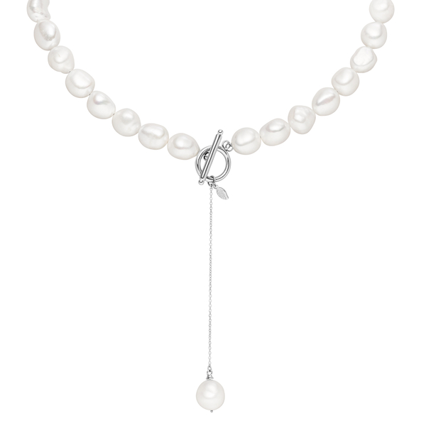 Leaf Jewelry Halskette Barockperle, 925 Sterlingsilber im Angebot