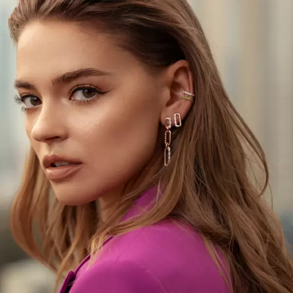 Leaf Jewelry Silber Earcuff, Rosegold, Neon Twist Versandkostenfrei