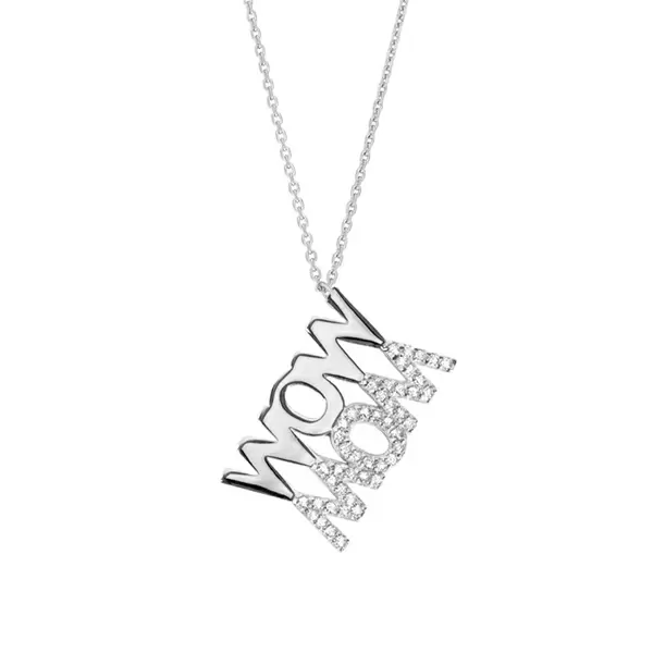 Leaf Jewelry Halskette WOW MOM, 925 Sterlingsilber Vatertagsangebot