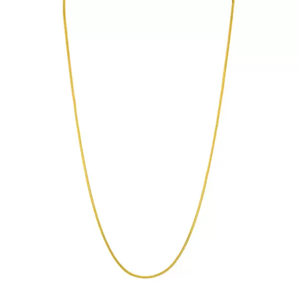 Leaf Jewelry Choker Snake, 43 cm, 18 K Gelbgold vergoldet Heißer Verkauf