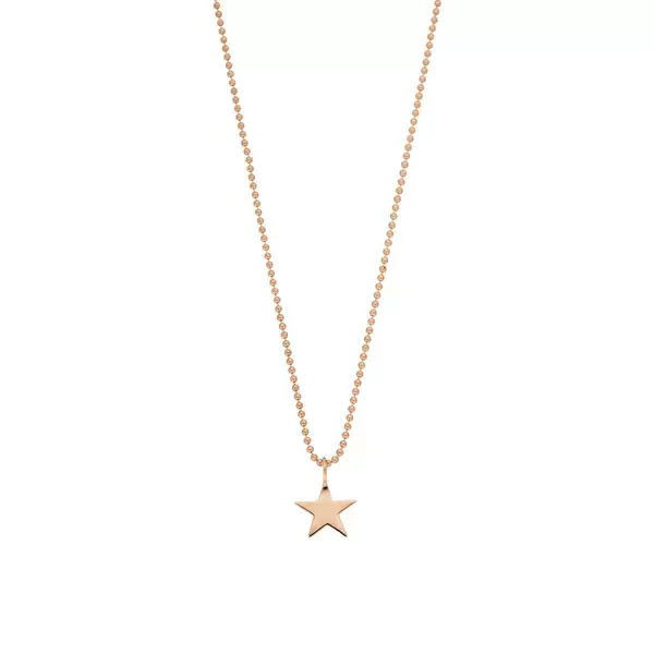 Leaf Jewelry Halskette STAR, 14 K Rosegold Zeitbegrenzte Promotion