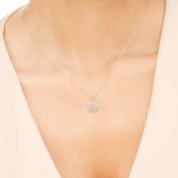 Leaf Jewelry Halskette Plate, 14 K Rosegold Discount Store für neue Produkte