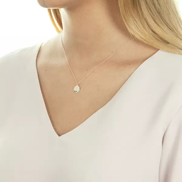 Leaf Jewelry Halskette Plate, 14 K Rosegold Discount Store für neue Produkte