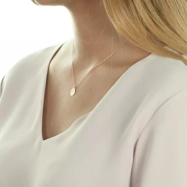 Leaf Jewelry Halskette Plate, 14 K Rosegold Discount Store für neue Produkte