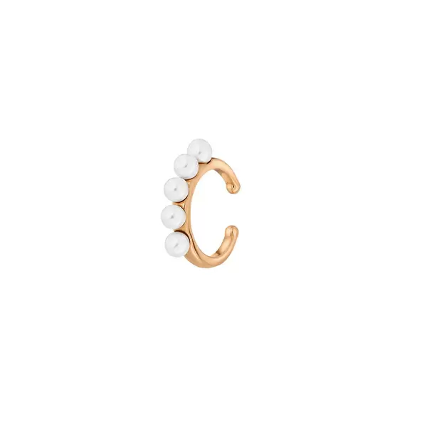 Leaf Jewelry Earcuff Little Pearls, 18 K Rosegold vergoldet Günstig kaufen