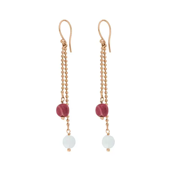 Leaf Jewelry Ohrhänger Gorgeous Gems, 18 K Rosegold vergoldet Cyber Monday