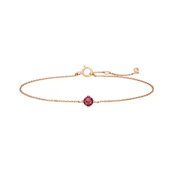 Leaf Jewelry Armkette Cabochon, Rhodolite, 14 K Rosegold Weihnachtsangebot