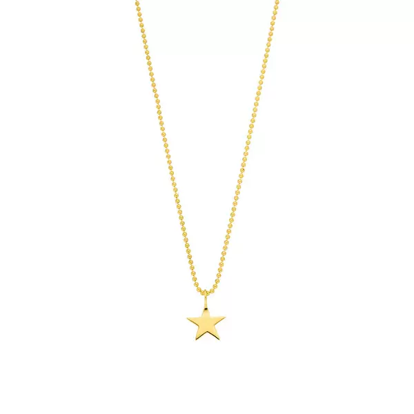 Leaf Jewelry Halskette STAR, 14 K Gelbgold Top Angebot
