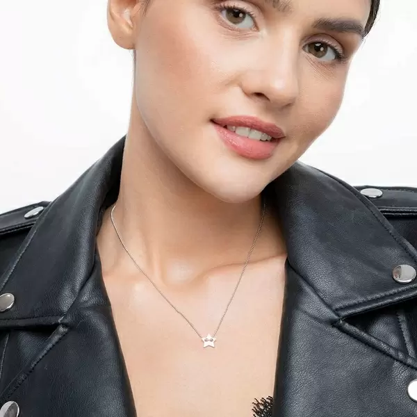 Leaf Jewelry Halskette Star, 14 K Weißgold Letzte 2 Tage