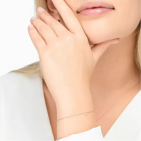 Leaf Jewelry Armkette Pure Diamanten, 18 K Rosegold 2025