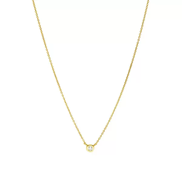 Leaf Jewelry Halskette "my first diamond", 14 K Gelbgold Sonderangebot