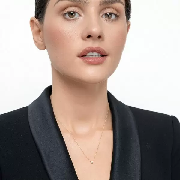 Leaf Jewelry Halskette "my first diamond", 14 K Gelbgold Sonderangebot