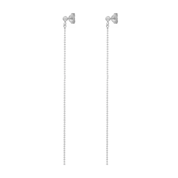 Leaf Jewelry Ohrringe Ball Chain, 14 K Weißgold Cyber Monday