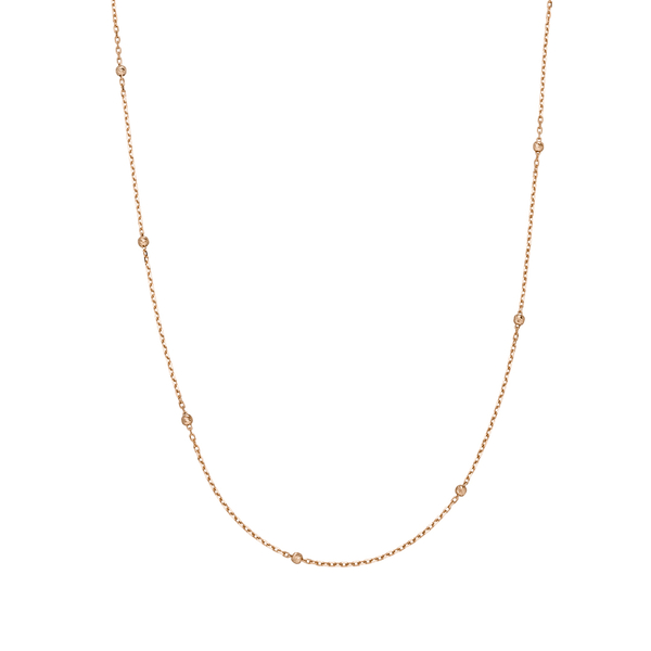 Leaf Jewelry Halskette Beads, 14K Rosegold Jubiläumsangebot