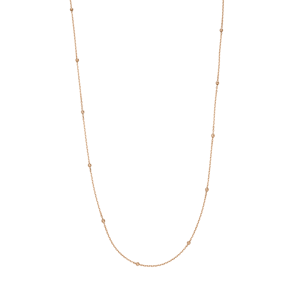 Leaf Jewelry Halskette Beads, 14K Rosegold Jubiläumsangebot