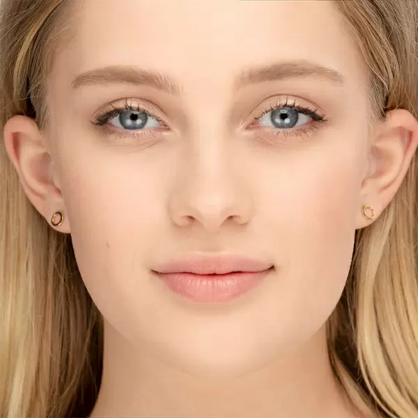 Leaf Jewelry Ohrstecker Circle, 14 K Gelbgold Neueste Mode