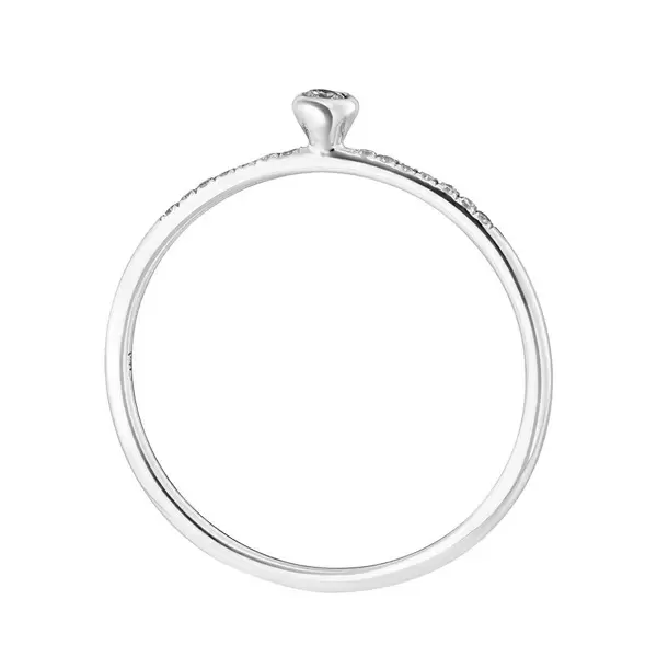 Leaf Jewelry Ring Petite, White Diamond, 14 K Weißgold Super Sparpreis