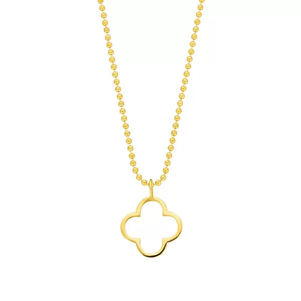Leaf Jewelry Halskette GENTLE CLOVER, 14 K Gelbgold Nur für heute