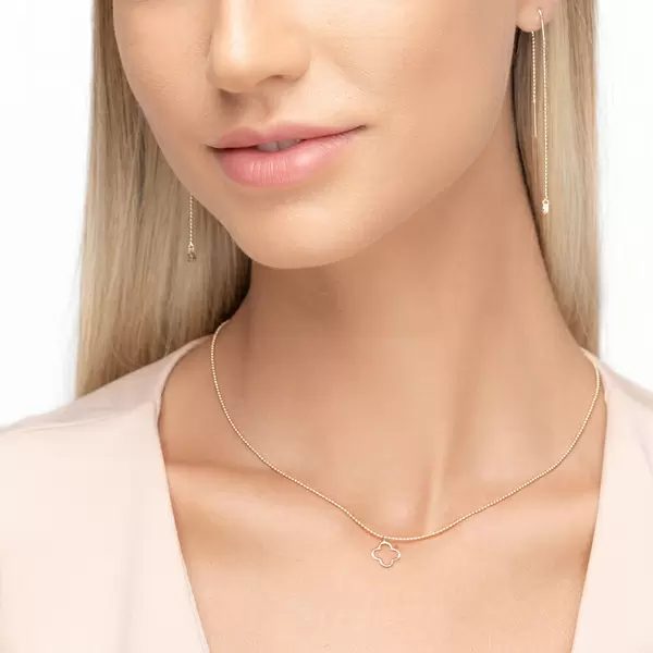 Leaf Jewelry Halskette GENTLE CLOVER, 14 K Gelbgold Nur für heute
