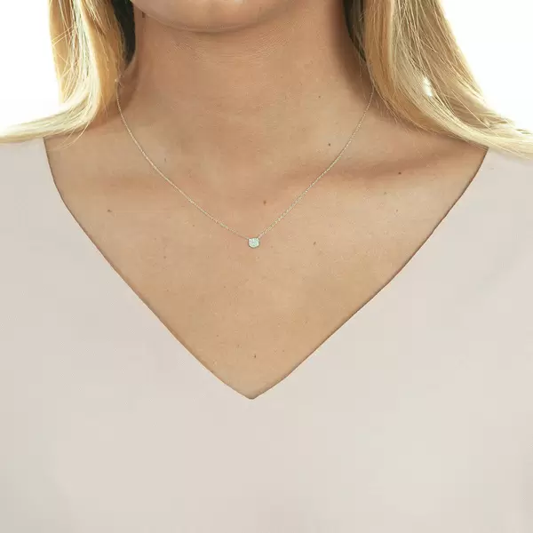Leaf Jewelry Halskette Pavé mit Diamanten, 18 K Weissgold Bis zu 55% Rabatt