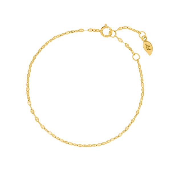 Leaf Jewelry Armkette Shiny Twist, 14K Gelbgold Riesige Rabatte