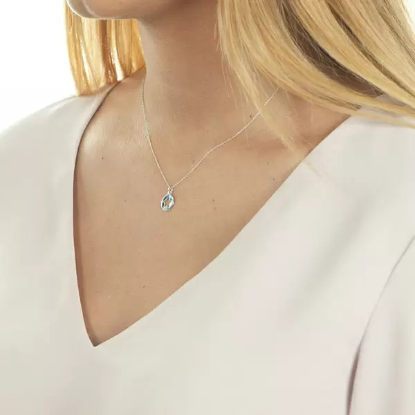 Leaf Jewelry Halskette Star, 14K Weissgold Begrenzt auf 3 Tage
