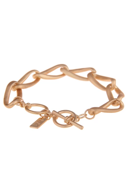 Leslii Armband Statement Glieder Matt Gold Blitzverkäufe