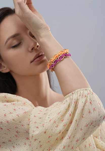 Leslii Stretch Glieder Armband Lila Riesige Ersparnisse
