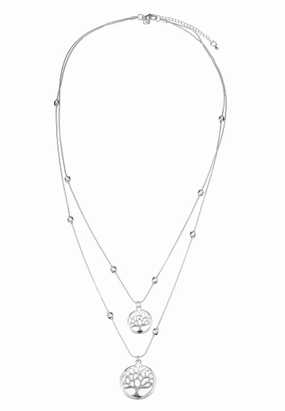 Leslii Lange Halskette Lebensbaum Layering in Silber Bis zu 55% Rabatt