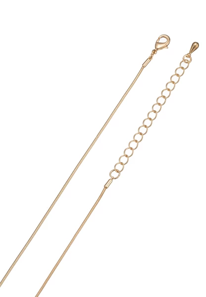 Leslii Lange Kette Tropfen in Gold Weiß Im Verkauf