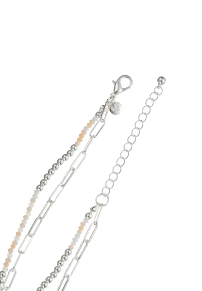 Leslii Kurze Kette Layering Glasperlen Beige Hotsell