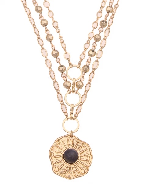 Leslii Kurze Halskette Statement Layering Gold Fabrikverkauf