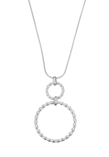 Leslii Lange Kette Ringe Edelstahl Silber Fabrikpreis