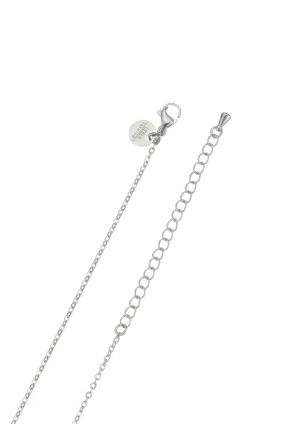Leslii Lange Kette Blatt Edelstahl Silber Sonderangebot