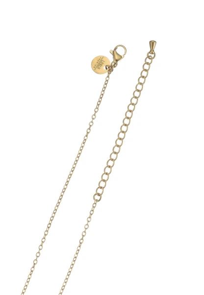 Leslii Lange Kette Blatt Edelstahl Gold Rabatt