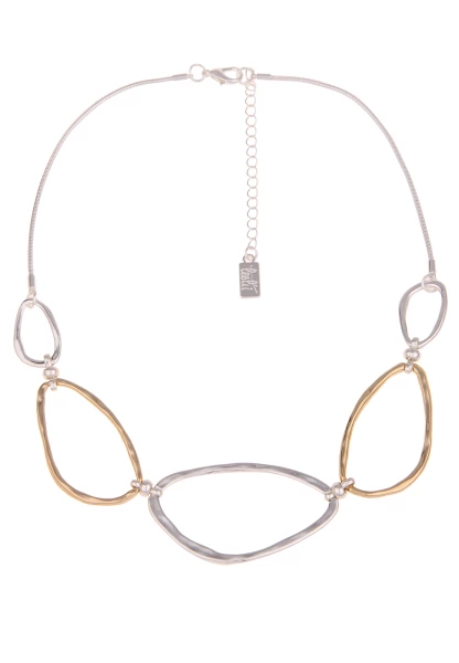 Leslii Kurze Halskette Bicolor Collier Silber Gold Günstig kaufen