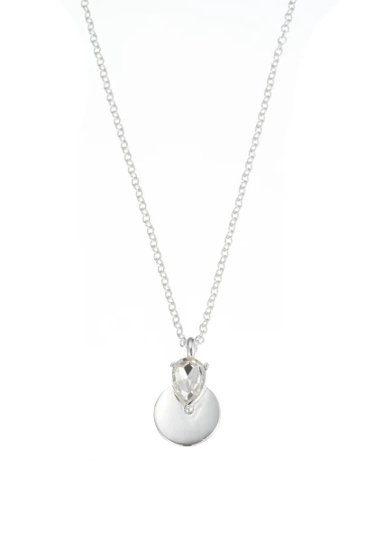 Leslii Kurze Kette Glasstein Anhänger Silber Online Shopping