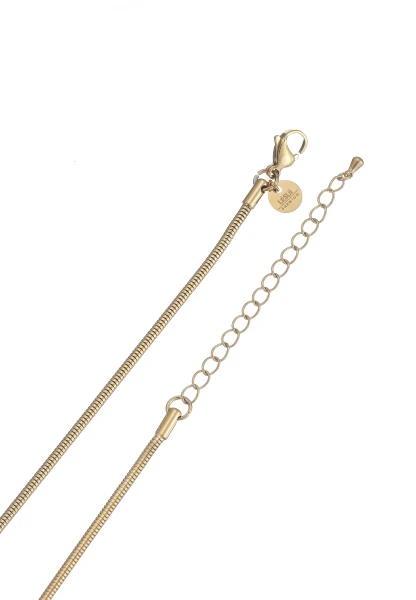 Leslii Lange Kette Ring Tropfen Edelstahl Gold Black Friday