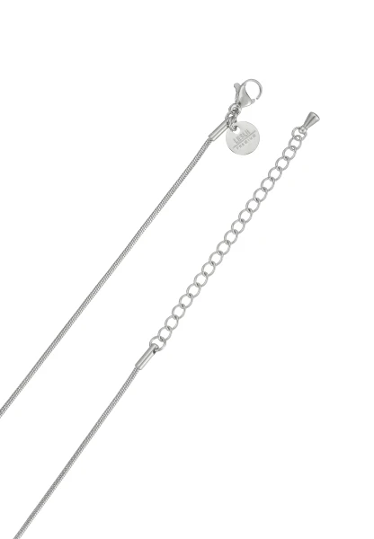 Leslii Lange Kette Ringe Edelstahl Silber Vatertagsangebot